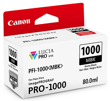 Canon PFI-1000MBK Matte Black Ink Prograf 1000