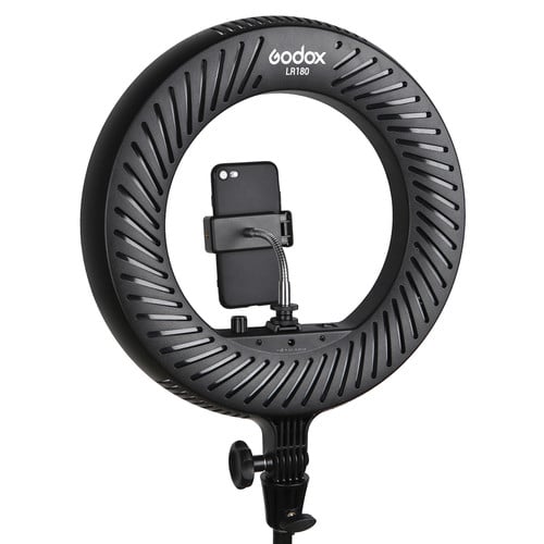 1015444_B.jpg - Godox LR-180b LED Ring Light Black kit - Image 2