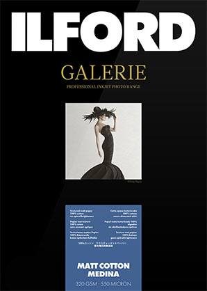 Ilford Galerie Matt Cotton Medina 320gsm 44" 111.8cm x 15m Roll