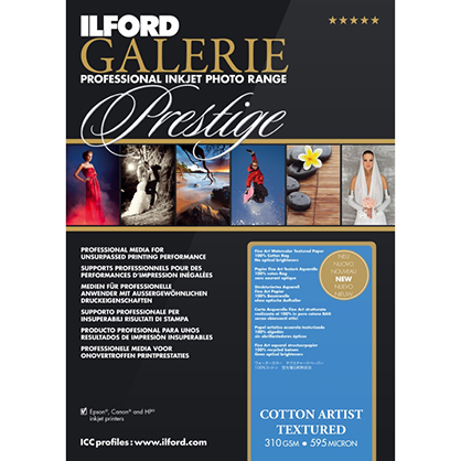 Ilford Galerie Cotton Artist Textured 310gsm A3 25 Sheets - Best Available Image