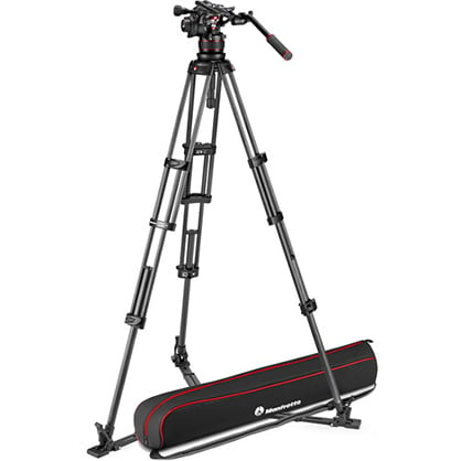 Manfrotto Nitrotech 612 Video Head Carbon Twin GS Tripod