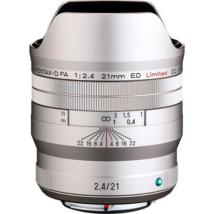 Pentax HD PENTAX-D FA 21mm f/2.4ED Limited DC WR Lens (Silver)