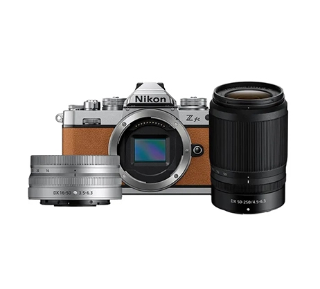 Nikon Z fc Amber Brown NIKKOR 16-50MM VR + 50-250MM Twin Kit