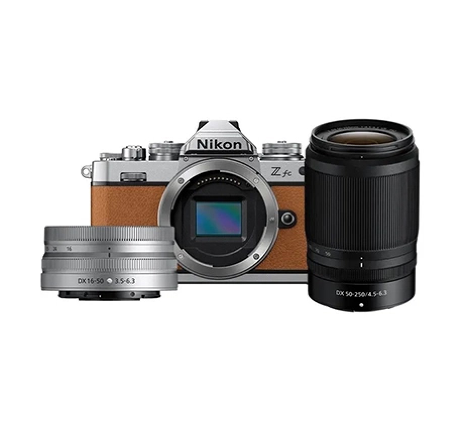 Nikon Z fc Amber Brown NIKKOR 16-50MM VR + 50-250MM Twin Kit