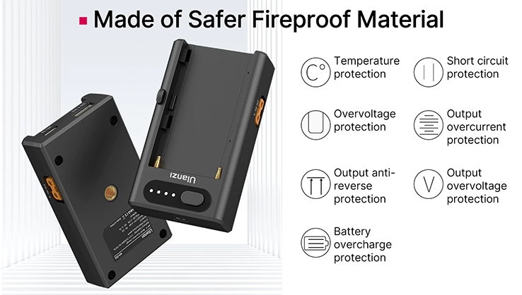 1020214_C.jpg - Ulanzi NP-F01 Battery Charger for F750 F550 F960 F970 - Thumbnail 3