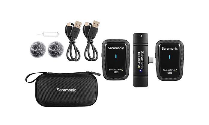 1021344_B.jpg - Saramonic Blink500 ProX Q6 Wireless Microphone Dual for Type-C - Image 2