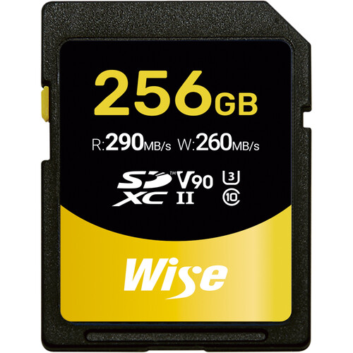 Wise 256GB SD-N UHS-II SDXC V90 Memory Card - Best Available Image