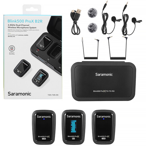 1022614_E.jpg - Saramonic Blink 500 ProX B2R 2-Person Camera-Mount Wireless Microphone