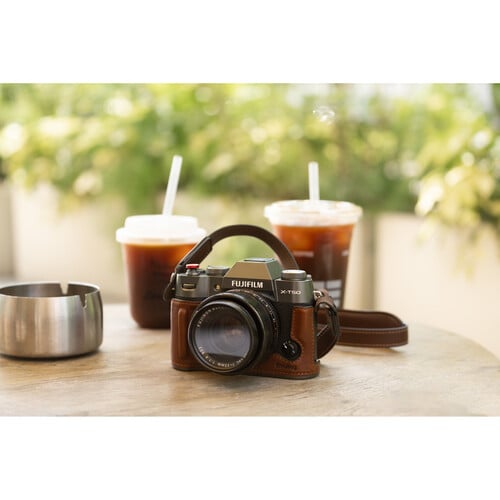 1023234_B.jpg - SmallRig Leather Half Case Kit for FUJIFILM X-T50 (Brown) 4710 - Thumbnail 2