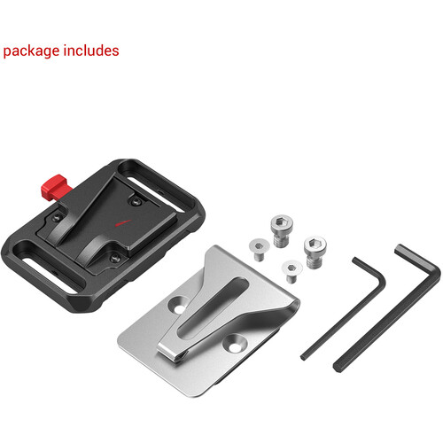 1023244_D.jpg - SmallRig Mini V-Lock Battery Plate with Belt Clip 2990 - Image 4