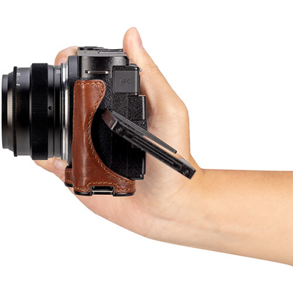 1023414_A.jpg - SmallRig Leather Half-Case for Panasonic Lumix S9 Mirrorless Camera 4703 - Thumbnail 1