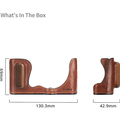 1023414_C.jpg - SmallRig Leather Half-Case for Panasonic Lumix S9 Mirrorless Camera 4703 - Image 3