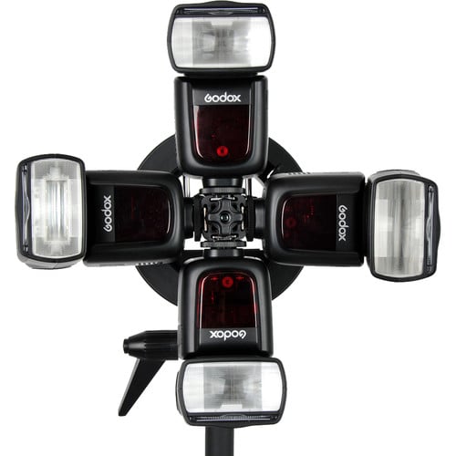1023794_B.jpg - Godox Four Speedlite Adapter (Without S2 Bracket)