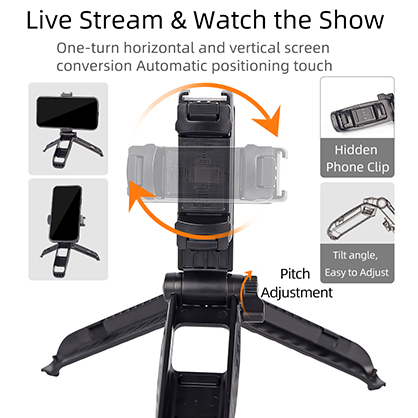 1023834_C.jpg - XILETU OW-1 Owl Bracket Cellphone Stand Mini Phone Tripod - Image 3