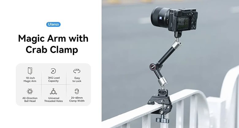 Best image for Ulanzi R011A Magic Arm with Crab Clamp Kit