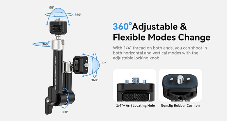 1023844_B.jpg - Ulanzi R011A Magic Arm with Crab Clamp Kit - Thumbnail 2