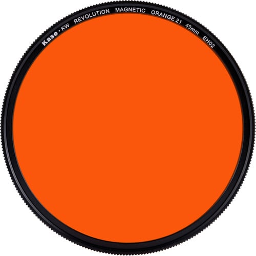 Kase Revolution Black and White Filter with Magnetic Adapter (Orange, 49mm)
