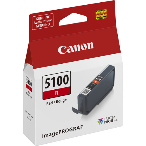 Canon PFI-5100 LUCIA PRO II Red Ink Tank (14.4mL) - Best Available Image