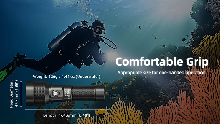 1024604_D.jpg - Nitecore DL30 1100 Lumen Rechargeable Dive Light - Thumbnail 4