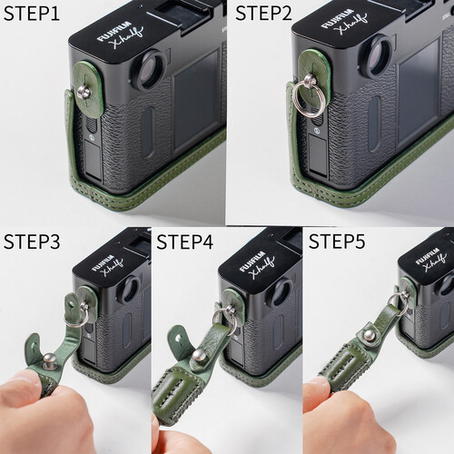 1025204_B.jpg - SmallRig Leather Camera Case for FUJIFILM X half (Green) 5220 - Thumbnail 2