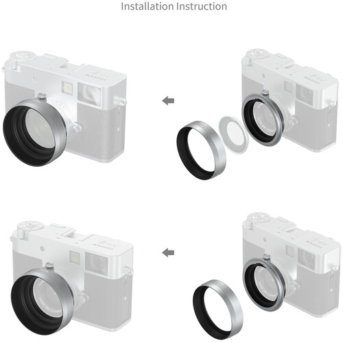 1025214_A.jpg - SmallRig Lens Hood for FUJIFILM X half (Silver)  5393 - Image 1