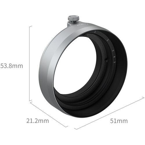 1025214_B.jpg - SmallRig Lens Hood for FUJIFILM X half (Silver)  5393 - Image 2