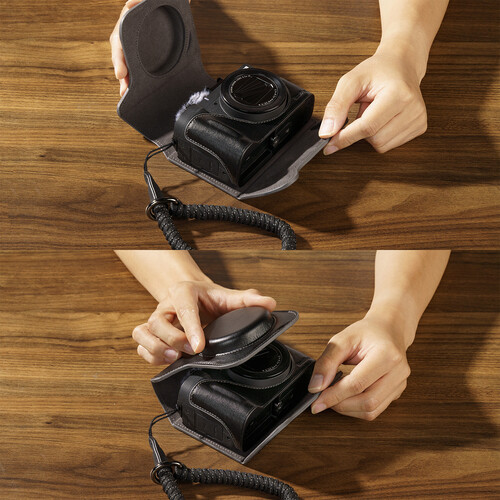 1025224_C.jpg - SmallRig Leather Case Kit for Canon PowerShot V1 (Black) 5386 - Image 3