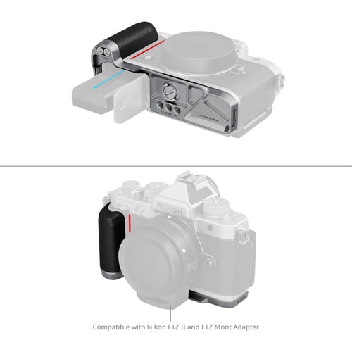 1025474_B.jpg - SmallRig L-Shape Silicone Grip for Nikon Zf (Silver) 5706 - Thumbnail 2