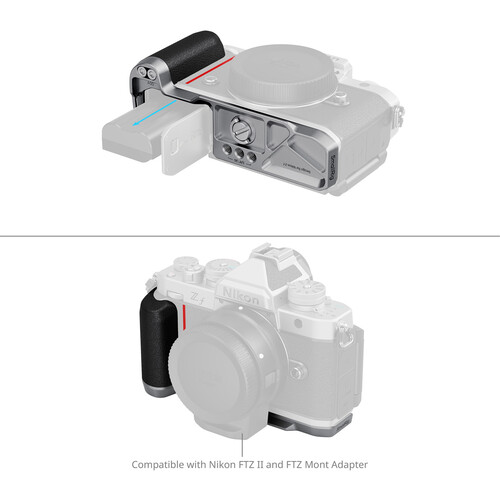 1025474_B.jpg - SmallRig L-Shape Silicone Grip for Nikon Zf (Silver) 5706 - Image 2