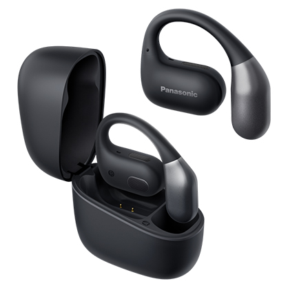 Panasonic RB-F10 Open-Ear True Wireless Earbuds - Black - Best Available Image