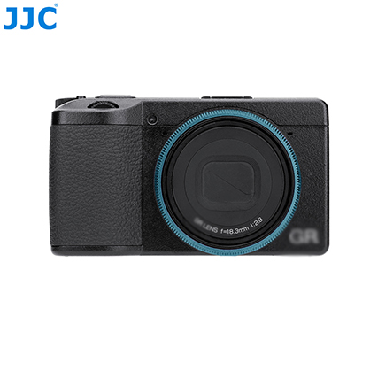 1025854_C.jpg - JJC Lens Decoration Ring Blue Ricoh GR IV - Thumbnail 3
