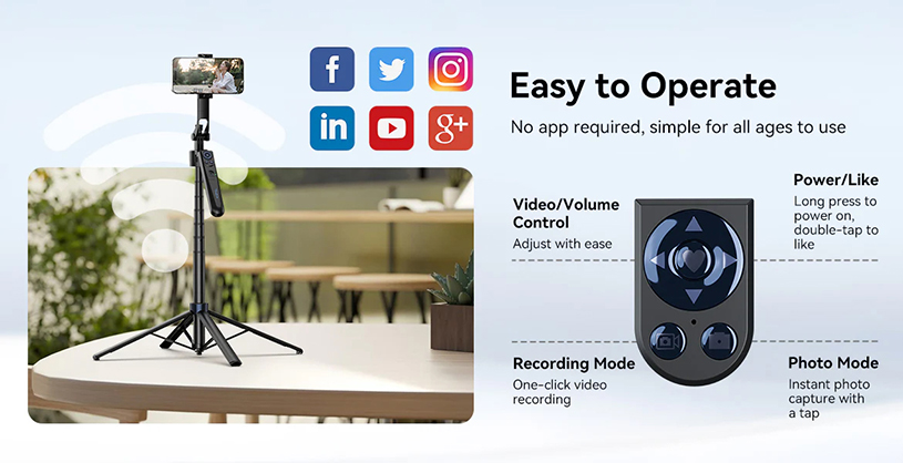 1025894_D.jpg - Telesin Intelligent Auto Tracking Tripod - Image 4