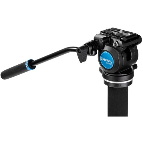 1025984_B.jpg - Benro Classic Video Monopod with S2 Pro Flat Base Fluid Video Head - Thumbnail 2