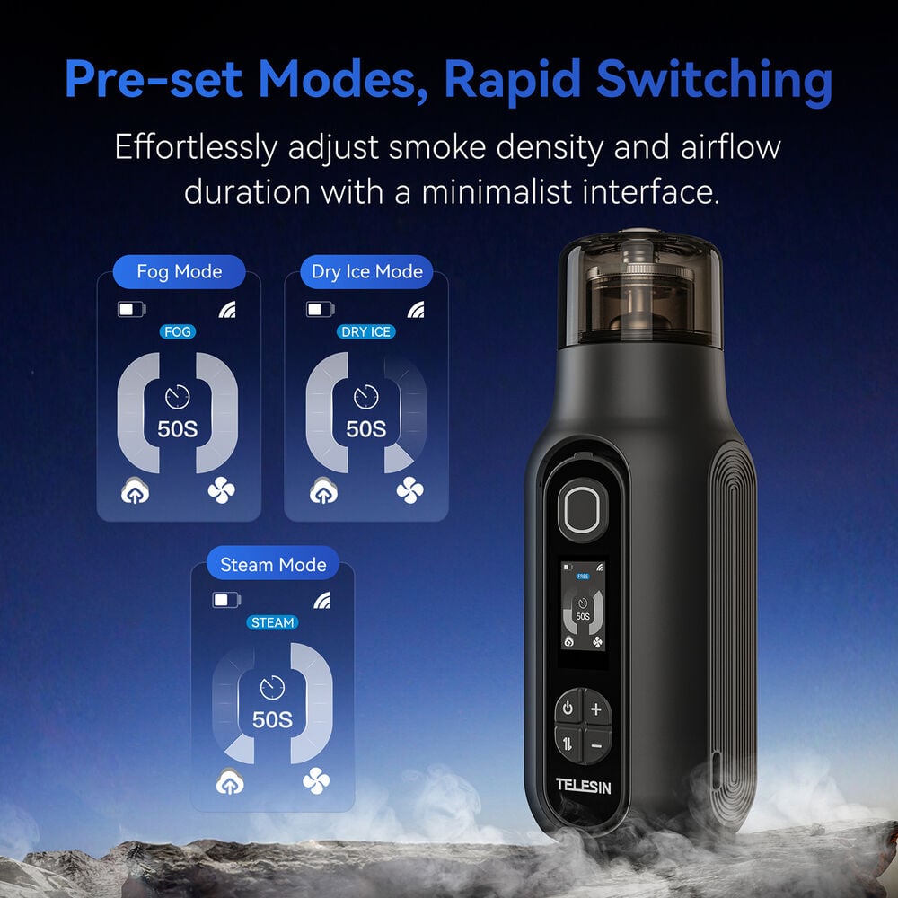 1026114_B.jpg - Telesin C40 Portable Smoke Fog Machine - Thumbnail 2