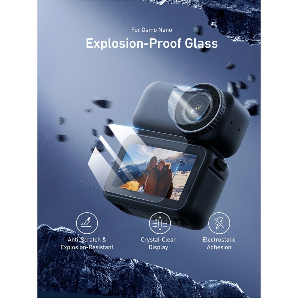 1026124_A.jpg - Telesin Lens  &  Screen Protector Set for DJI Osmo Nano - Thumbnail 1