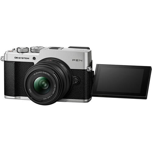 1026814_C.jpg - OM SYSTEM PEN 14-42mm III Lens Kit in Silver - Image 3