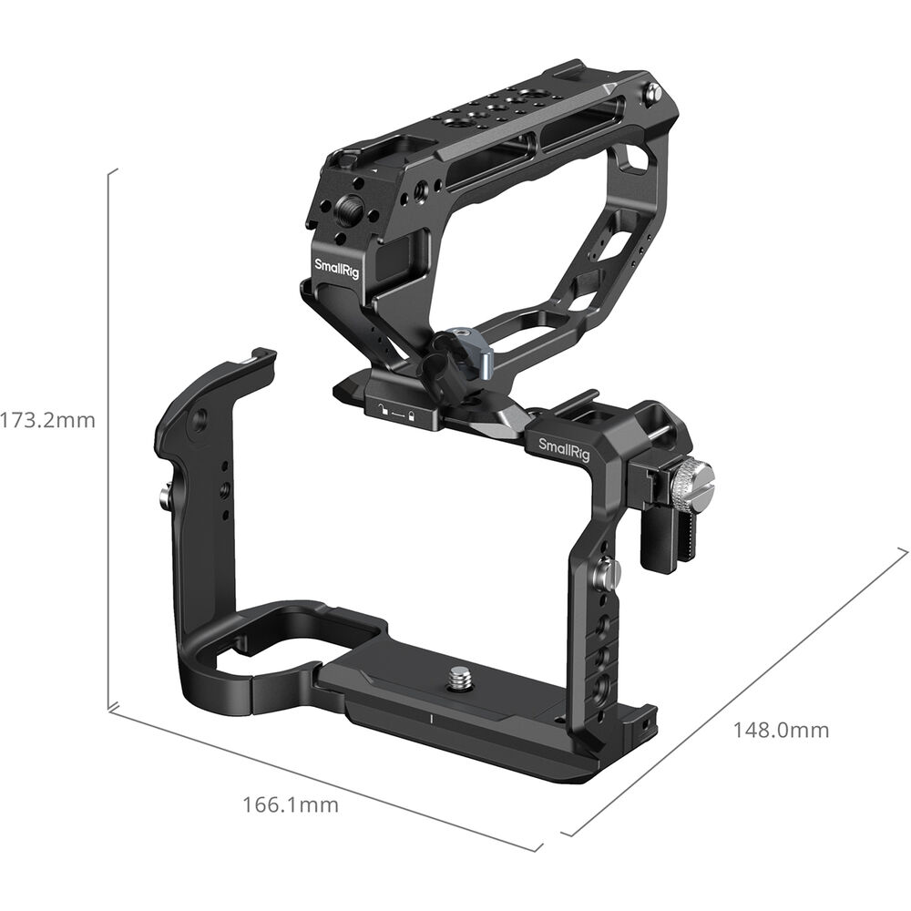 1026954_C.jpg - SmallRig HawkLock Handheld Cage Kit with D-Style Top Handle for Sony FX5 6778 - Image 3