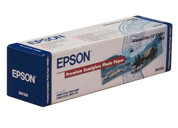 Epson Premium Semi Gloss Photo Paper 329mm x 10m Roll - Best Available Image