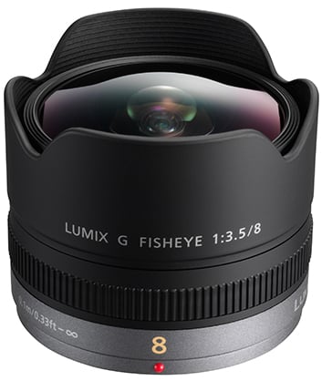 Panasonic F008E 8mm Fisheye 3.5 lens - Best Available Image