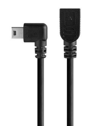TetherPro Mini B USB Right Angle Cable Adapter (1ft./30cm)