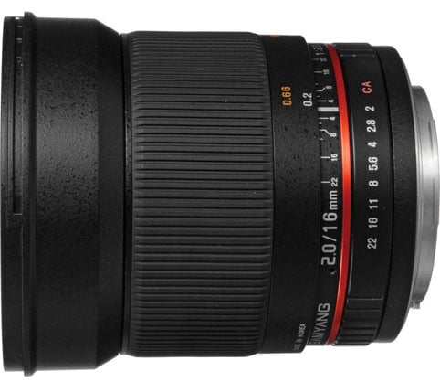 Samyang 16mm f/2.0 ED AS UMC CS Lens for Canon