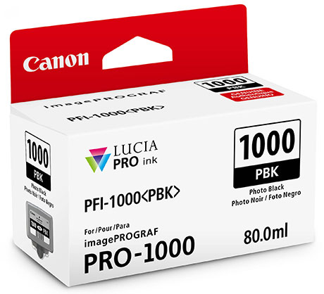 Canon PFI-1000PBK Photo Black Ink Prograf 1000