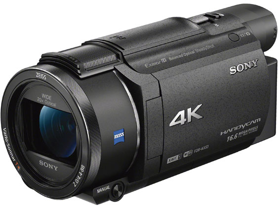 Sony FDRAX53 4K Handycam with Exmor