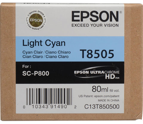 Epson T8505 80ml LightCyan ink SC-P800