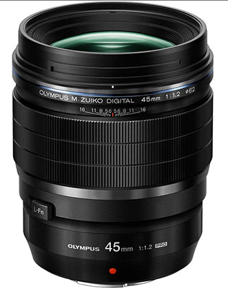 Olympus M.Zuiko Digital ED 45mm f/1.2 PRO Lens+$300 Cashback