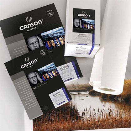 Canson Platine Fibre Rag 310gsm 1524mmX15.2m roll