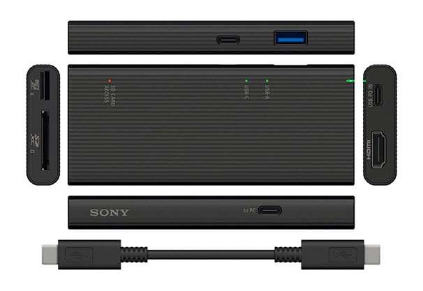 Sony Fast UHS-II SD/microSD Reader on USB-C Hub