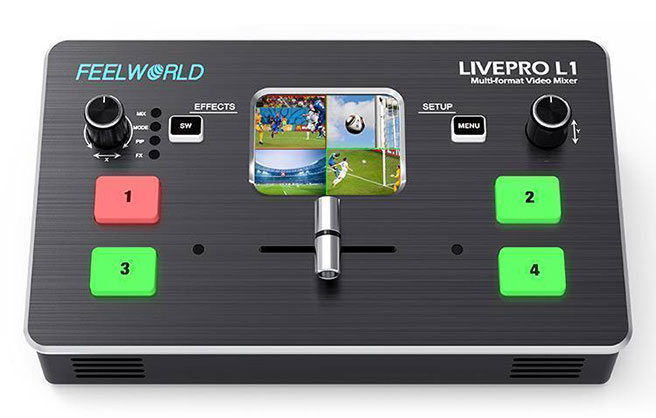 Feelworld LIVEPRO L1 Video Switcher with 4 HDMI in 1 HDMI out