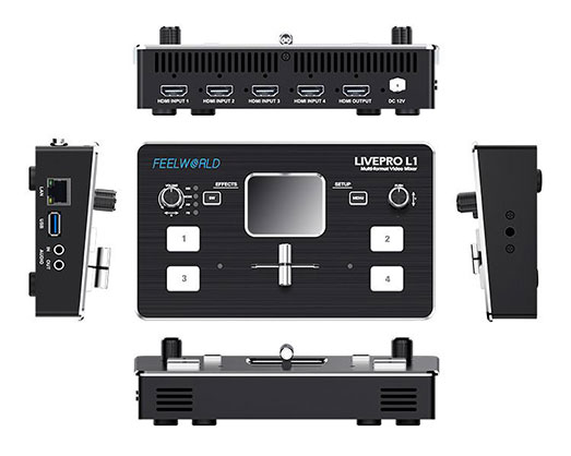 1016535_C.jpg - Feelworld LIVEPRO L1 Video Switcher with 4 HDMI in 1 HDMI out - Image 3
