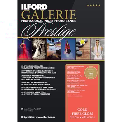 Best image for Ilford Galerie Gold Fibre Gloss 310gsm A3 25 Sheets